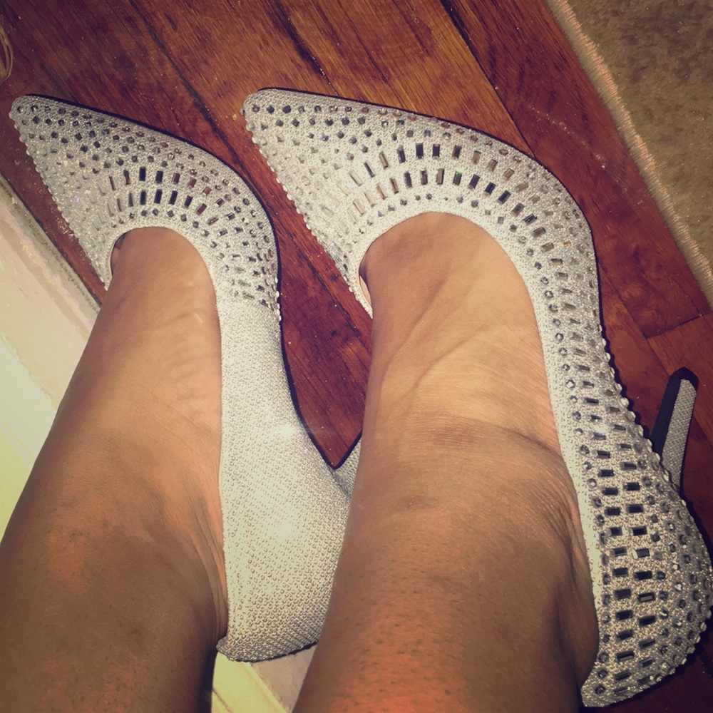 Sparkly high heels